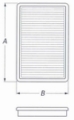 Picture of BMC 03-07 Hyundai Avante III 1.6L Replacement Panel Air Filter