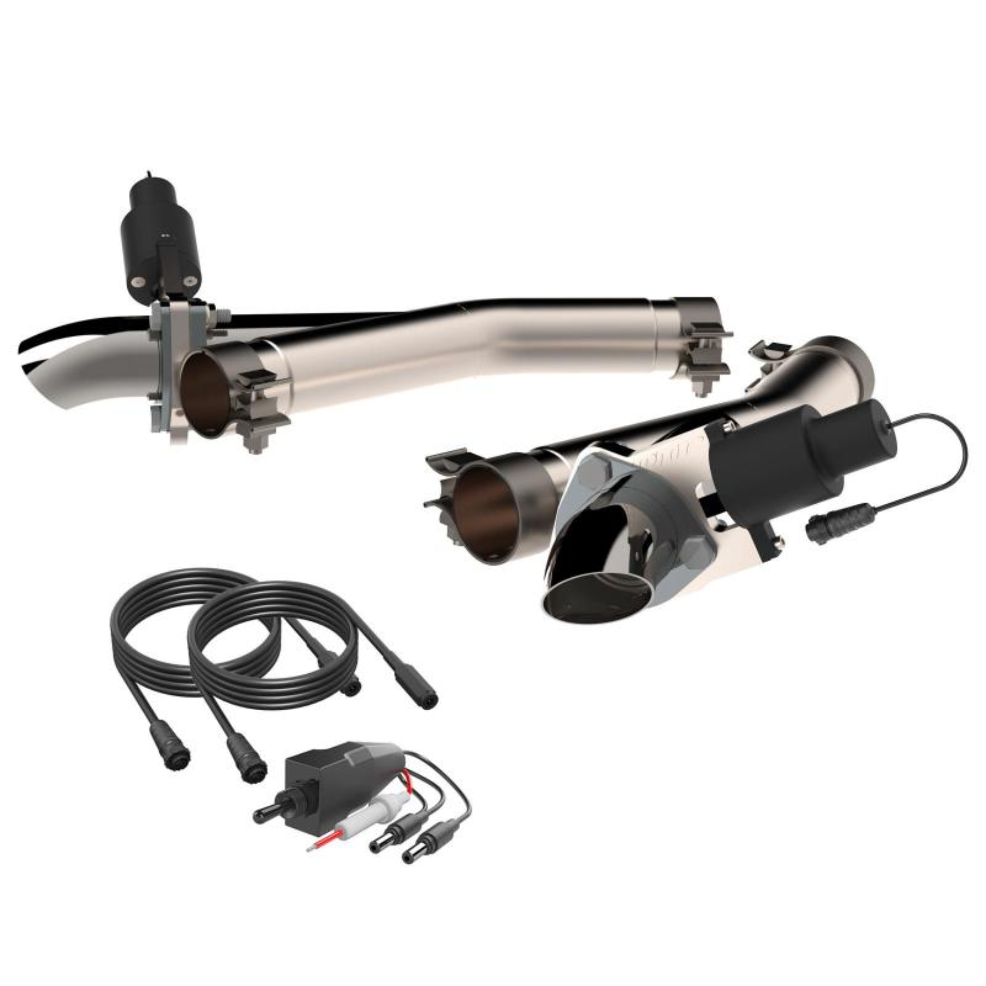 Picture of QTP 2011-2024 Dodge Durango 5.7L QTP Aggressor Cutout Pipes