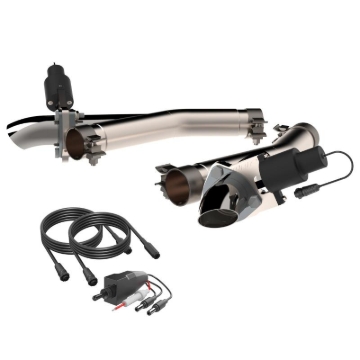 Picture of QTP 2011-2024 Dodge Durango 5.7L QTP Aggressor Cutout Pipes