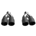 Picture of QTP 2015-2023 Dodge Challenger 5.7L QTP Black Quad Tip Adapter