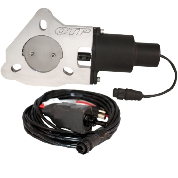 Picture of QTP 2.25in Bolt-On QTEC Electric Cutout Valve - Single