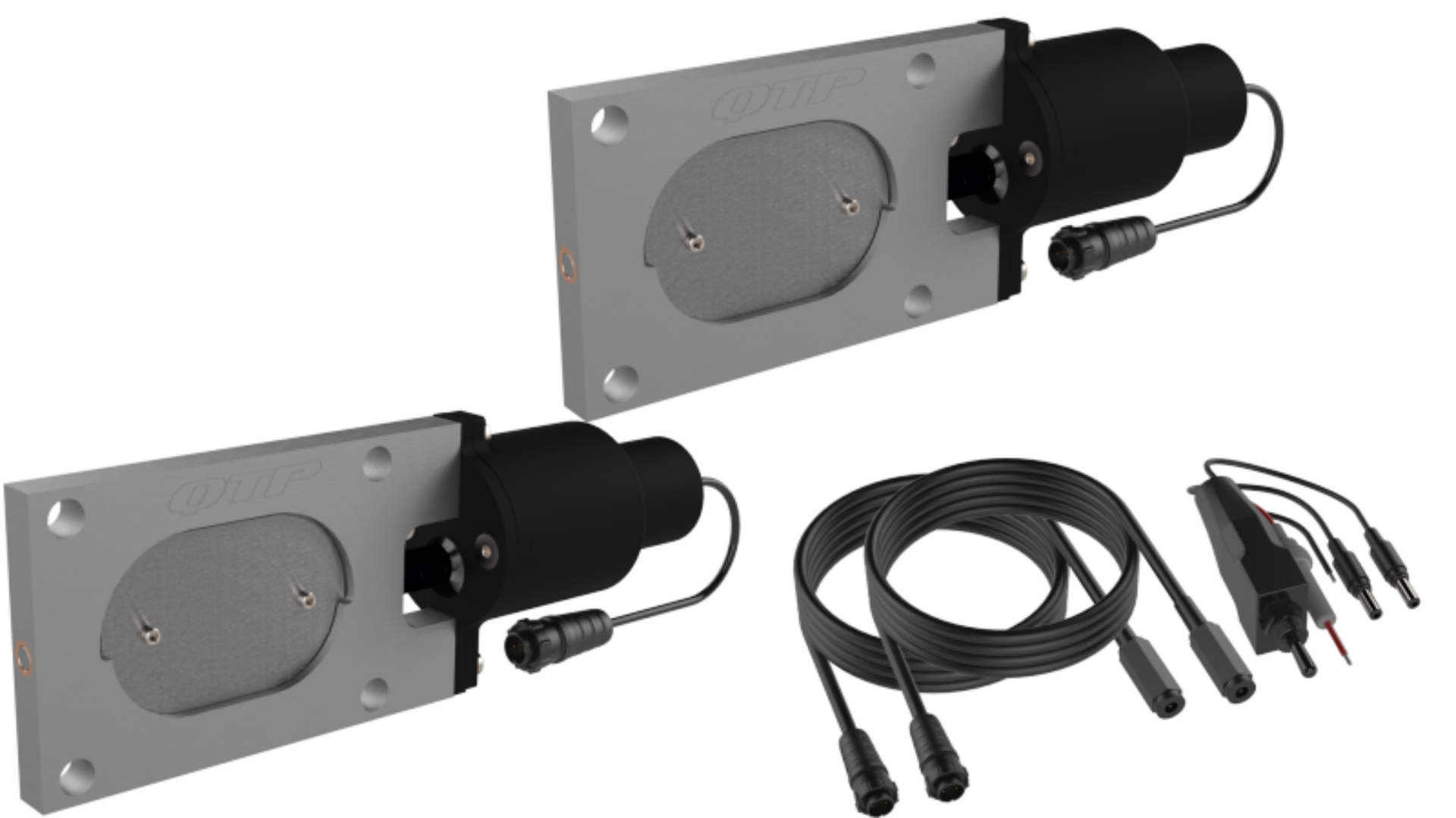 Picture of QTP Bolt-On QTEC Dual Low Profile Oval Electric Cutout Valves - Pair
