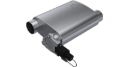 Picture of QTP 3in Weld-On 304SS Reverse Screamer Muffler w/Bolt-On QTEC Electric Cutout