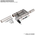 Picture of QTP 3in Weld-On 304SS Screamer Muffler Short Case w/Bolt-On QTEC Electric Cutout