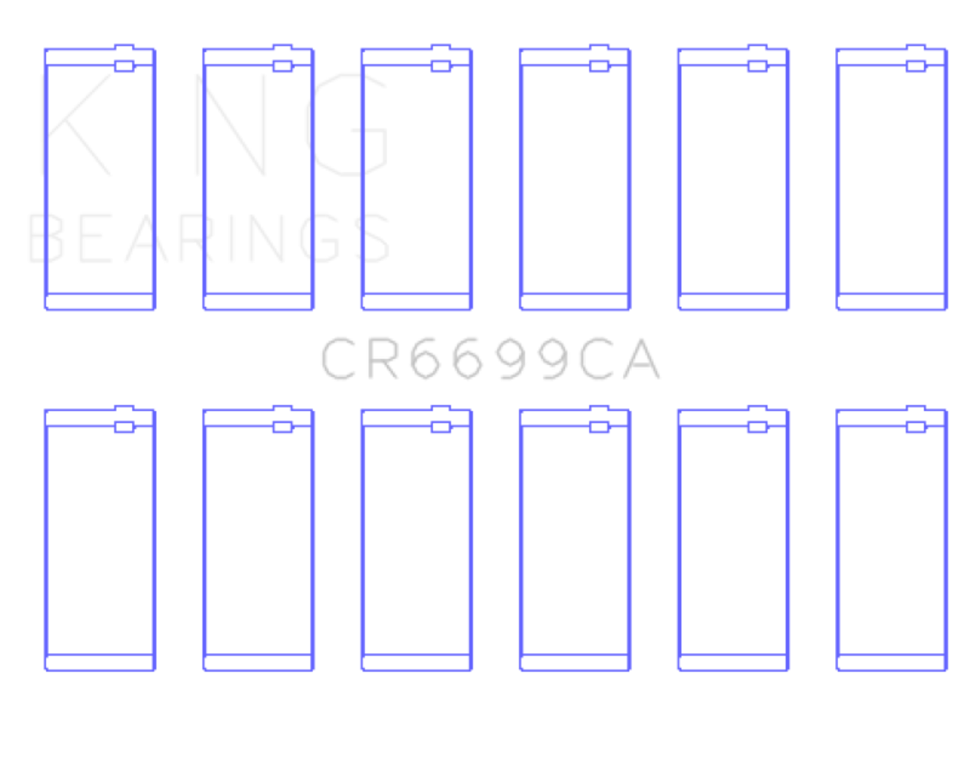 Picture of King Engine Bearings Dodge Cummins B-Series L6 (Size Standard) Connecting Rod Bearing Set