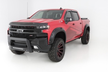 Picture of Bushwacker 19-21 Chevrolet Silverado 1500 Pocket Style Flares 4pc - Black