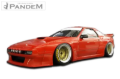 Picture of GReddy Pandem 85-92 Mazda RX-7 FC3S Complete Wide Body Aero Kit WITH WING (Special Order)