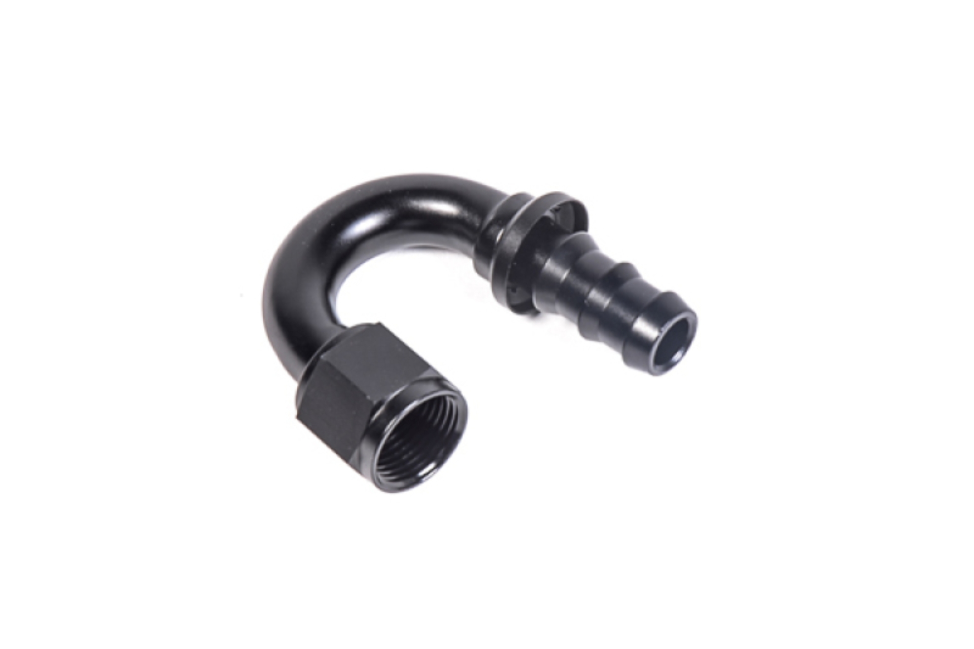 Picture of Radium Engineering 180 Degree 10AN Pushlok Hose End Fitting