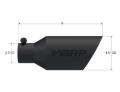 Picture of MBRP Universal Dual Wall Angle Rolled End Tip 4-1/2in OD / 2-1/2in Inlet / 11in Length - Black
