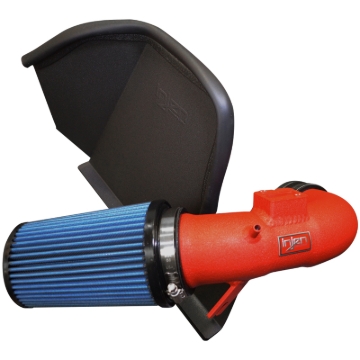 Picture of Injen 16-18 BMW 330i B48 2.0L (t) Wrinkle Red Cold Air Intake