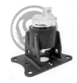 Picture of Innovative 04-08 Acura TSX Black Steel Mount 85A Bushing K Series Front Engine Mount Replacement