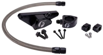 Picture of Fleece Performance 03-07 Manual Transmission Cummins Coolant Bypass Kit w/ SS Braided Line