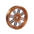 Picture of Fleece Performance Dodge Cummins Dual Pump Spoke Pulley (For Use w/ FPE Dual Pump Bracket) Orange