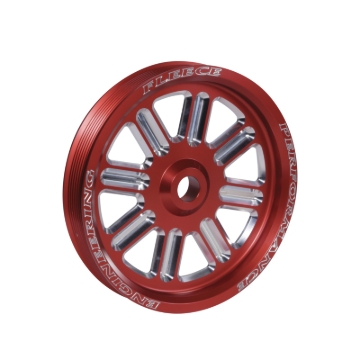 Picture of Fleece Performance Dodge Cummins Dual Pump Spoke Pulley (For Use w/ FPE Dual Pump Bracket) Red