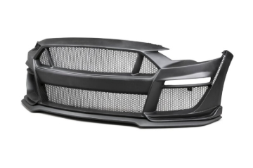 Picture of Anderson Composites 18-19 Ford Mustang Type-ST Fiberglass Front Bumper w/Lip (Req Anderson Fenders)