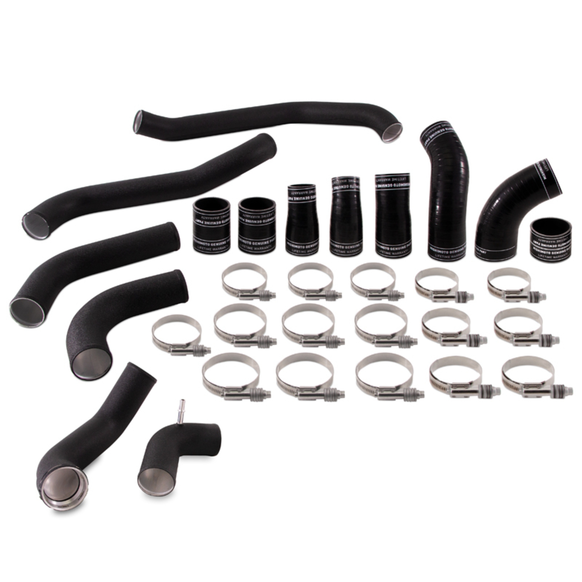 Picture of Mishimoto 2017+ Ford F150 3.5L EcoBoost Intercooler Pipe Kit - Wrinkle Black