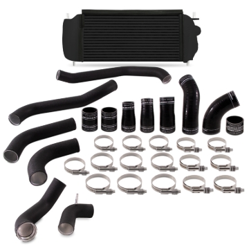 Picture of Mishimoto 2017+ Ford F150 3.5L EcoBoost Performance Intercooler Kit - Black Cooler Black Pipes