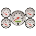 Picture of Autometer Arctic White 5 Pc Kit Box w/ Elec KMH Speedo, Elec Oil Press, Water Temp, Volt, Fuel Level