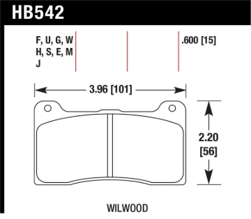 Picture of Hawk Performance HAWK Blue 9012 Brake Pad Sets - HB542E.600