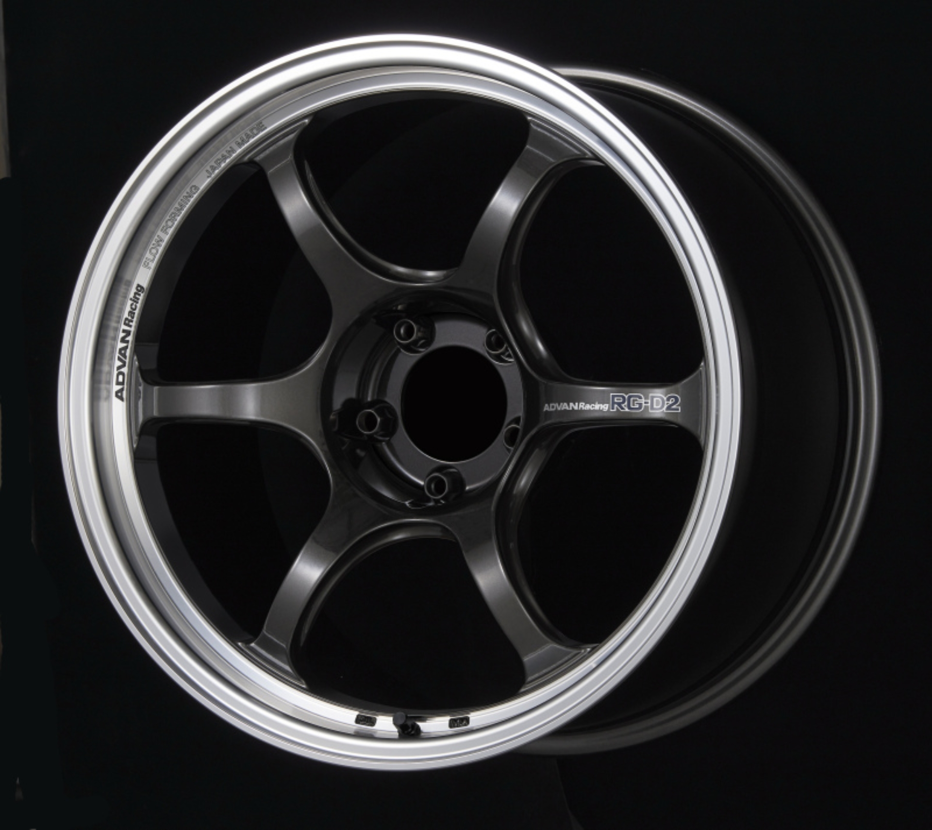 Picture of Advan RG-D2 17x8.0 +47 5x100 Machining and Black Gunmetallic Wheel