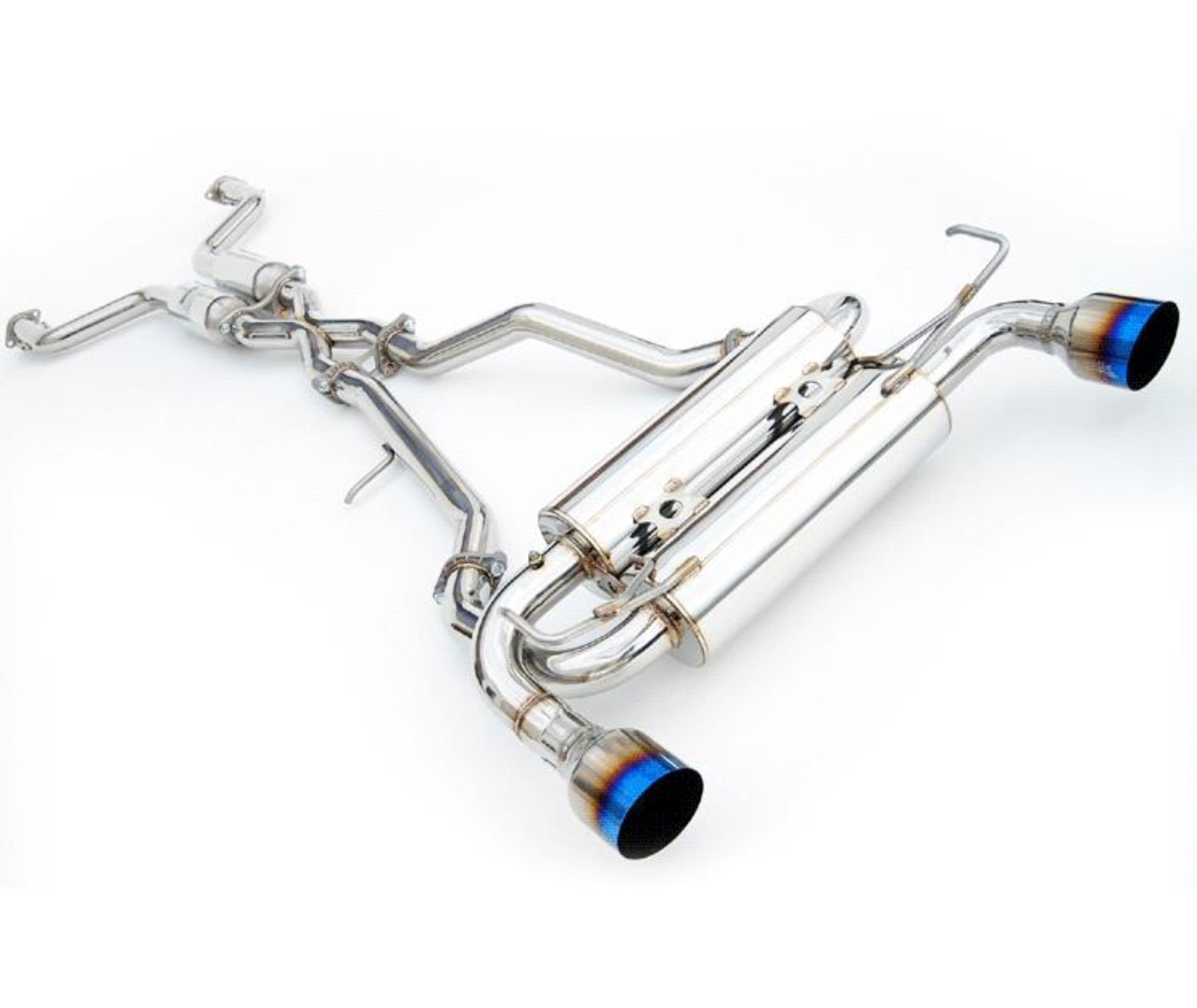 Picture of Invidia 09+ FX35 2/4WD Gemini Rolled Titanium Tip Cat-back Exhaust