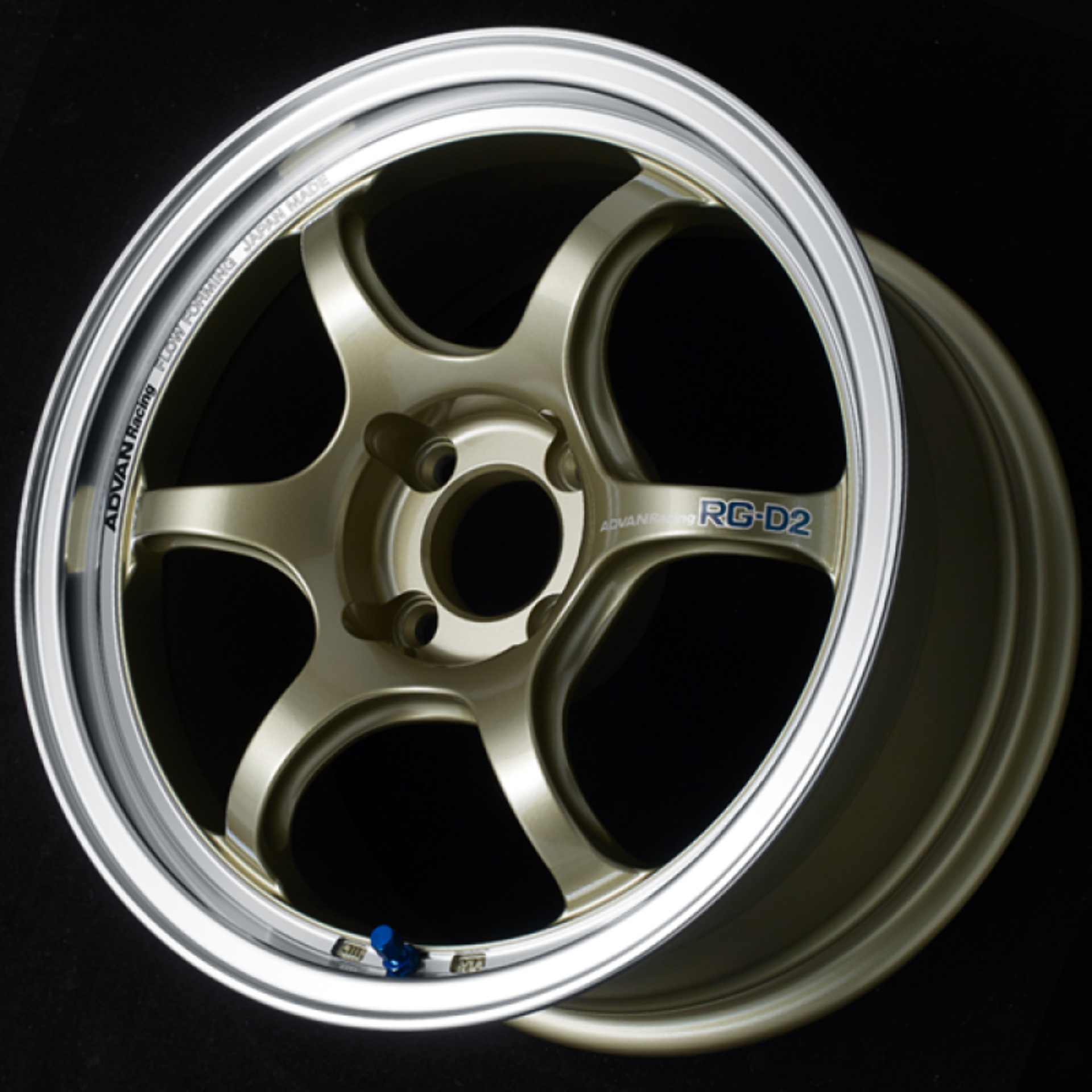 Picture of Advan RG-D2 15x7.0 +42 4x100 Machining and Champagne Gold Wheel