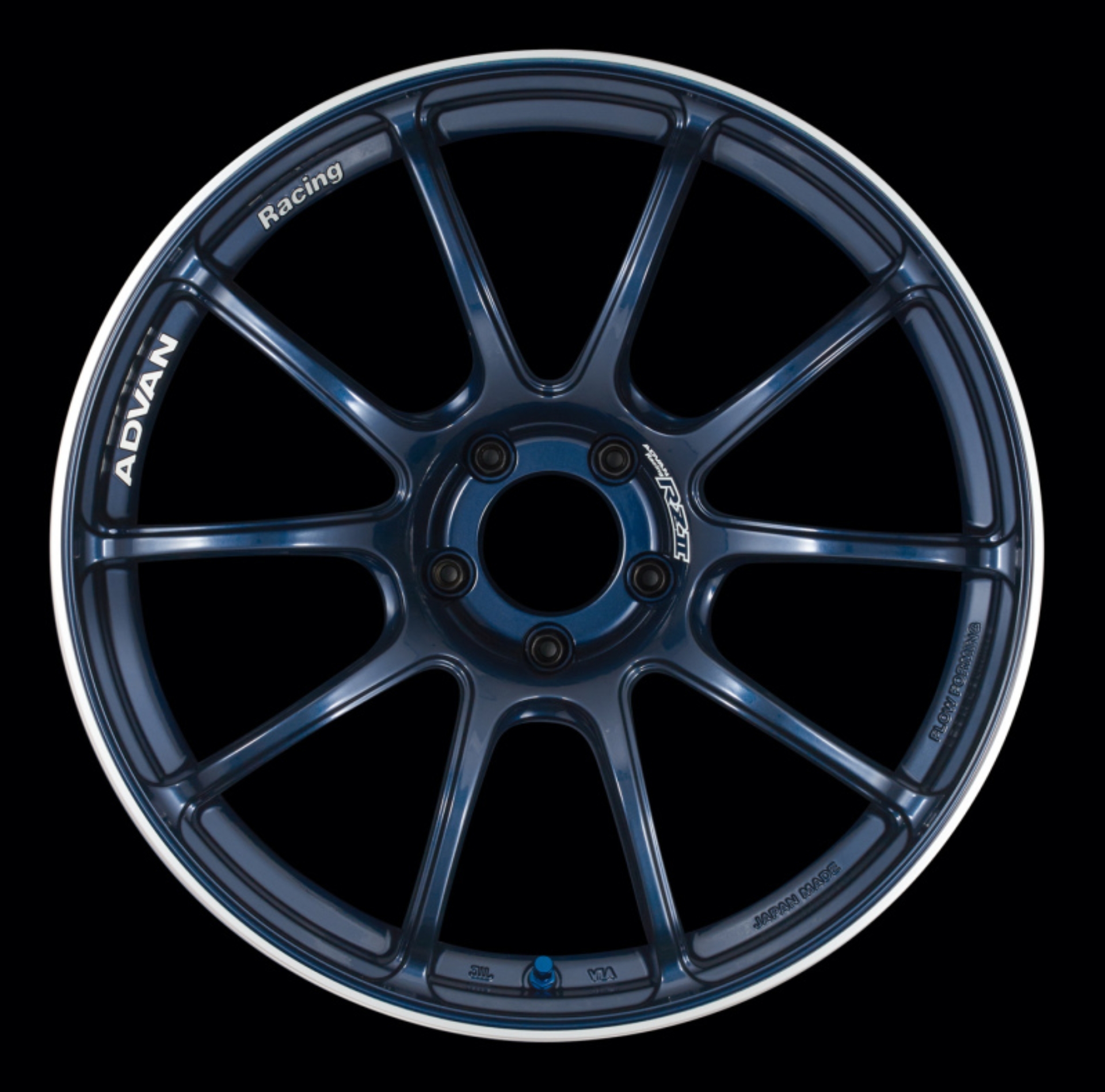 Picture of Advan RZII 18x9.5 +45 5x100 Racing Indigo Blue Wheel