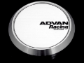 Picture of Advan 73mm Flat Center Cap - White/Silver Alumite