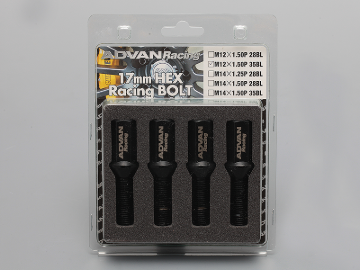 Picture of Advan Wheel Bolt 28mm Thread (Black) - 4 Pack