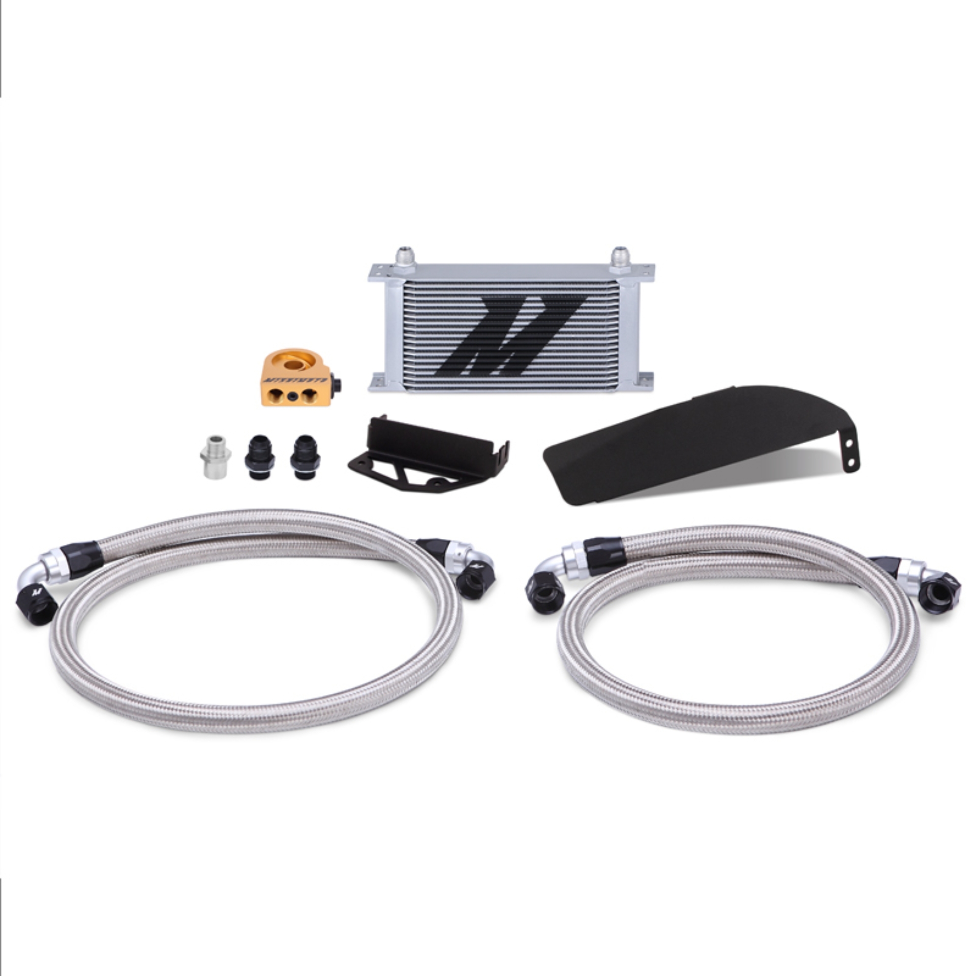 Picture of Mishimoto 2017+ Honda Civic Type R Direct Fit Oil Cooler Kit - Silver
