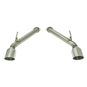 Picture of Remark 2017+ Infiniti Q60 Axle Back Exhaust w/Stainless Steel Single Wall Tip