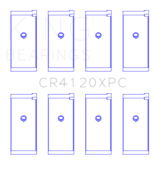 Picture of King Engine Bearings 1992+ Mitsubishi 4G63/4G64 EVO I-IV (Size 0.25) Connecting Rod Bearing Set