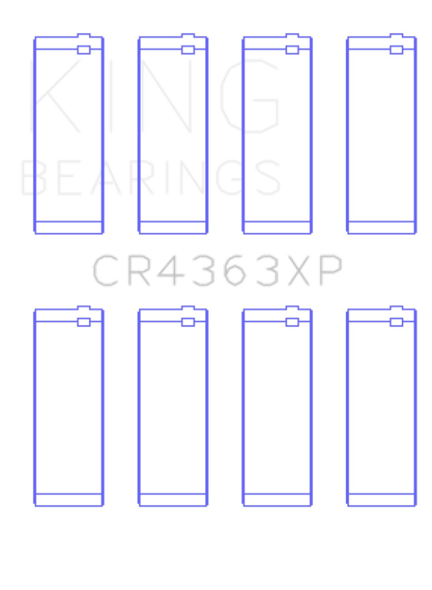 Picture of King Engine Bearings KING Connecting Rod Bearings - CR4363XP