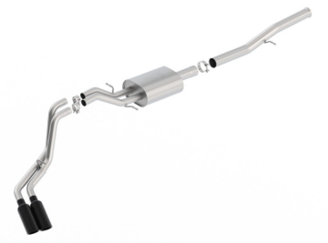 Picture of Borla 14+ Chevy Silverad1500 EC STD/CC Short 143.5in WB ATAK Cat-Back Exhaust w/ Black Chrome Tip