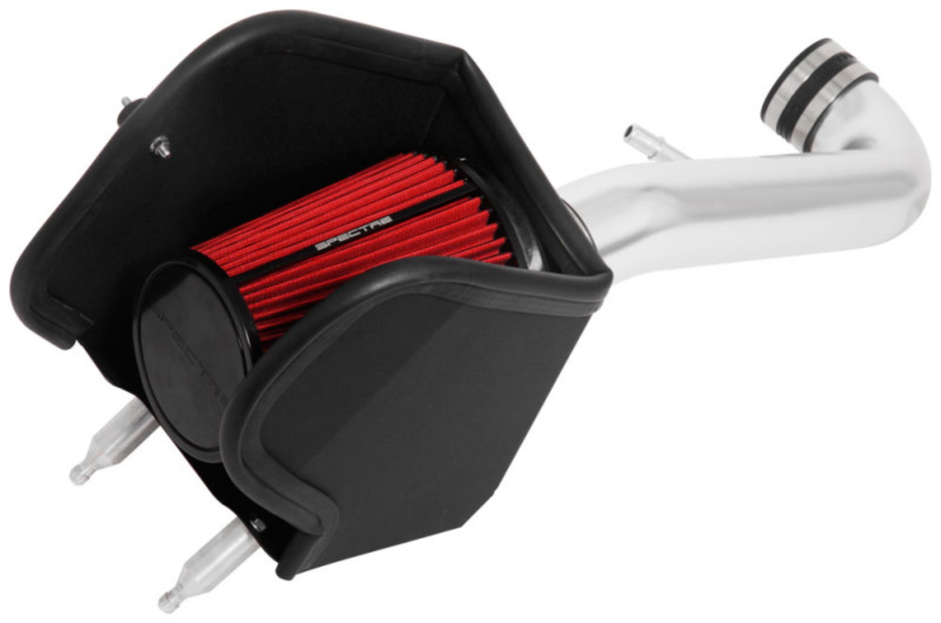 Picture of Spectre 2018 Jeep Wrangler V6-3.6L F/I Air Intake Kit - Polished w/Red Filter