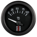 Picture of Autometer Stack Instruments 52mm 0-100 PSI 1/8in NPTF Electronic Oil Pressure Gauge - Black