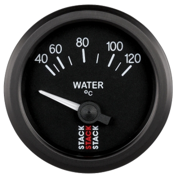 Picture of Autometer 52mm Stack Instruments 40-120 Degree C Electric Water Temperature Gauge - Black
