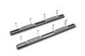 Picture of Lund 2019 Chevy Silverado 1500 Crew Cab 6in. Oval Straight Steel Nerf Bars - Black