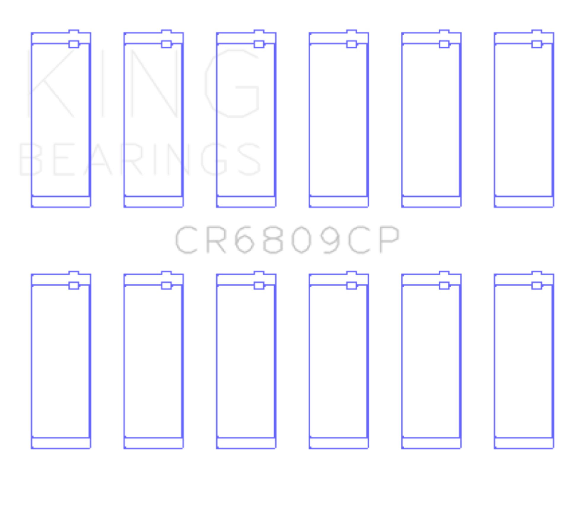 Picture of King Engine Bearings KING Connecting Rod Bearings - CR6809CP