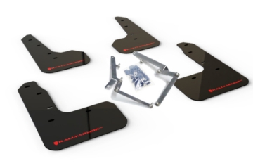 Picture of Rally Armor 17-19 Honda Civic Sport/Sport Touring Black UR Mud Flap w/Red Logo