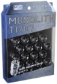 Picture of Project Kics 14 x 1.5 Glorious Black T1/07 Monolith Lug Nuts - 20 Pcs