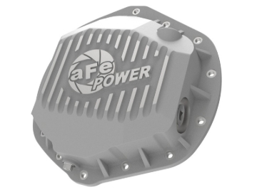 Picture of aFe Street Series Rear Differential Cover Raw w/ Machined Fins 01-18 GM Diesel Trucks V8-6.6L (td)