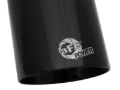 Picture of aFe MACH Force-Xp Univ 304 SS Double-Wall Clamp-On Exhaust Tip - Black - 3in Inlet - 4.5in Outlet