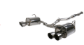Picture of Invidia 15+ Subaru STI 4Dr Q300 Single Layer Stainless Steel Quad Tip Cat-Back Exhaust