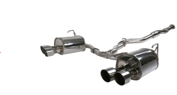 Picture of Invidia 15+ Subaru STI 4Dr Q300 Single Layer Stainless Steel Quad Tip Cat-Back Exhaust