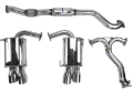 Picture of Invidia 15+ Subaru STI 4Dr Q300 Single Layer Titanium Burnt Quad Tip Cat-Back Exhaust