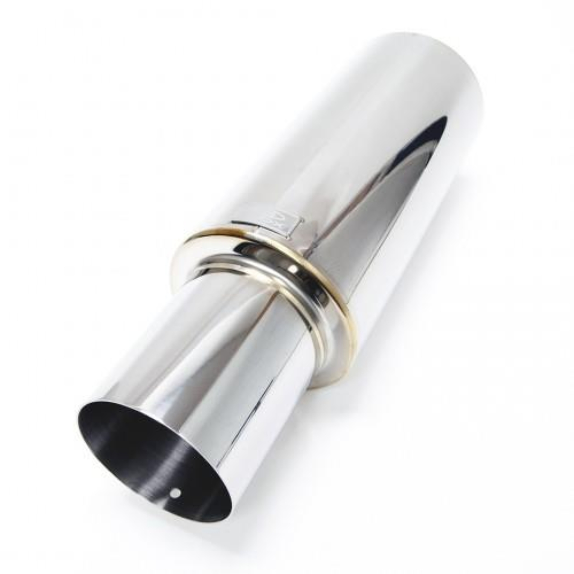 Picture of BLOX Racing 63.5mm N1 304 SS Universal Exhaust Muffler w/ Angled Tip