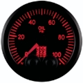 Picture of Autometer Stack Instruments Pro Control 52mm 0-100 PSI Oil Pressure Gauge - Black (1/8in NPTF Male)