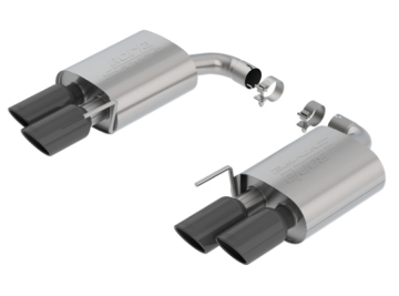Picture of Borla 18-19 Ford Mustang GT 5.0L 2.5in S-Type Exhaust w/o Valves (Rear Section Only) - Black Chrome