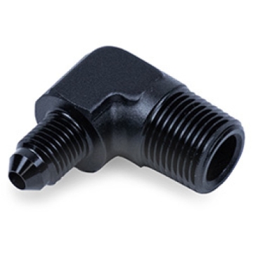 Picture of Snow Performance 3/8in NPT to 4AN Elbow Water Fitting (Black)